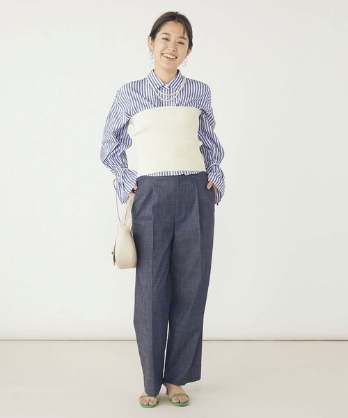 NOLLEY’S（ノーリーズ）の「ウォッシャブル2WAYデニムパンツ（その他パンツ・レディース・インディゴブルー/ホワイト・38/36）」の15枚目の写真