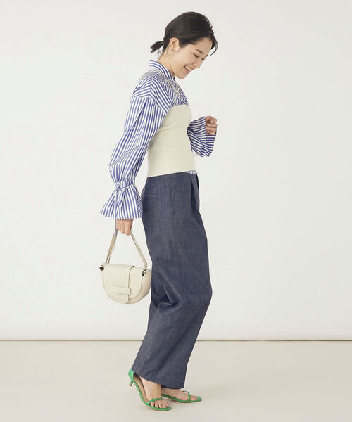 NOLLEY’S（ノーリーズ）の「ウォッシャブル2WAYデニムパンツ（その他パンツ・レディース・インディゴブルー/ホワイト・38/36）」の17枚目の写真