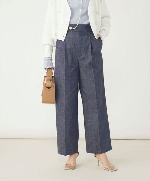 NOLLEY’S（ノーリーズ）の「ウォッシャブル2WAYデニムパンツ（その他パンツ・レディース・インディゴブルー/ホワイト・38/36）」の22枚目の写真