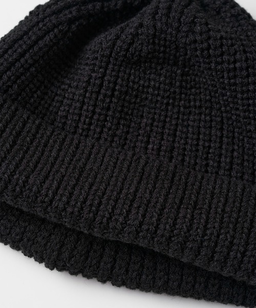 Mighty Shine(マイティシャイン)の「MIGHTY SHINE(マイティシャイン) RIB KNIT WATCH CAP/1224004(ニットキャップ/ビーニー・メンズ・ブラック/グレー/ベージュ/グリーン・F)」の5枚目の写真