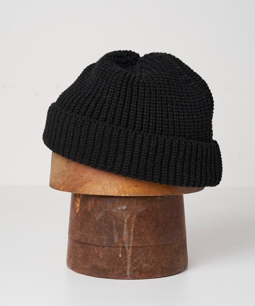 Mighty Shine(マイティシャイン)の「MIGHTY SHINE(マイティシャイン) RIB KNIT WATCH CAP/1224004(ニットキャップ/ビーニー・メンズ・ブラック/グレー/ベージュ/グリーン・F)」の7枚目の写真