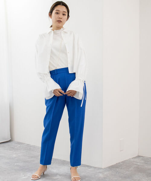 NOLLEY’S(ノーリーズ)の「リブハイネックプルオーバーカットソー(Tシャツ/カットソー・レディース・ブラック/オフホワイト/ライトグレー/ベージュ・38)」の11枚目の写真