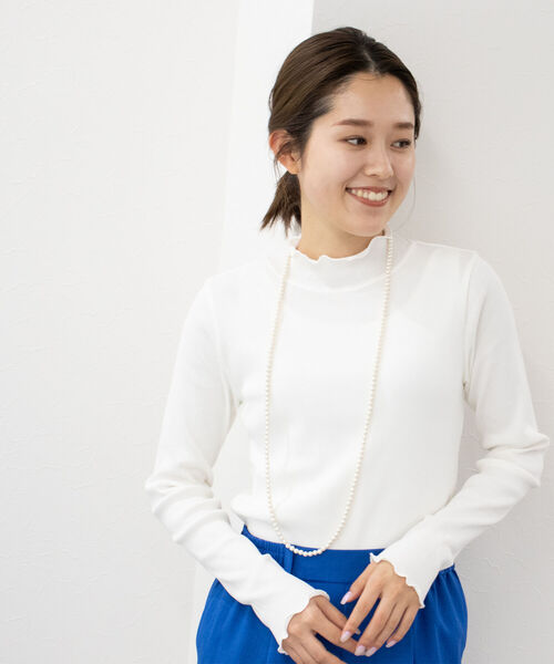 新品　NOLLEY'S　フレアカットソー ノーリーズ NOLLEY'S 麻調フレアスリーブBL （ライトグレー