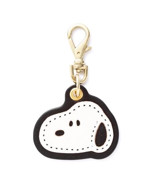 SNOOPY(スヌーピー)の「SNOOPY LEATHER COLLECTION/スヌーピーレザーコレクション/栃木レザーチャームWS/SN0112(キーホルダー・レディース・ブラック/レッド/キャメル・F)」の2枚目の写真
