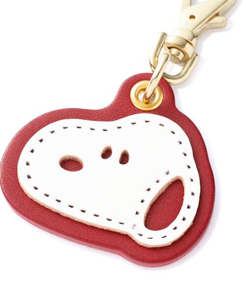SNOOPY(スヌーピー)の「SNOOPY LEATHER COLLECTION/スヌーピーレザーコレクション/栃木レザーチャームWS/SN0112(キーホルダー・レディース・ブラック/レッド/キャメル・F)」の7枚目の写真