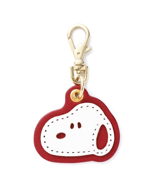 SNOOPY(スヌーピー)の「SNOOPY LEATHER COLLECTION/スヌーピーレザーコレクション/栃木レザーチャームWS/SN0112(キーホルダー・レディース・ブラック/レッド/キャメル・F)」の3枚目の写真