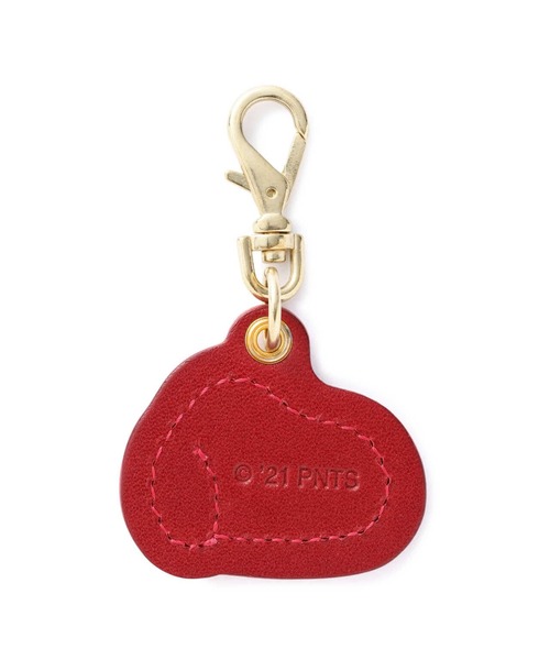 SNOOPY(スヌーピー)の「SNOOPY LEATHER COLLECTION/スヌーピーレザーコレクション/栃木レザーチャームWS/SN0112(キーホルダー・レディース・ブラック/レッド/キャメル・F)」の4枚目の写真
