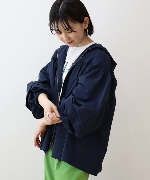 AMERICAN HOLIC(アメリカンホリック)の「フードギャザーパーカー(その他アウター・レディース・アイボリー/ネイビー・M/L)」の21枚目の写真