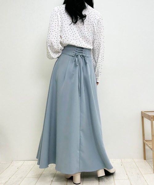 INGNI（イング）の「パールピン付トロミボウタイ／ブラウス（シャツ/ブラウス・レディース・オフホワイト/ピンク/ブルー/ホワイト系6/ホワイト×ブラック・M）」の21枚目の写真