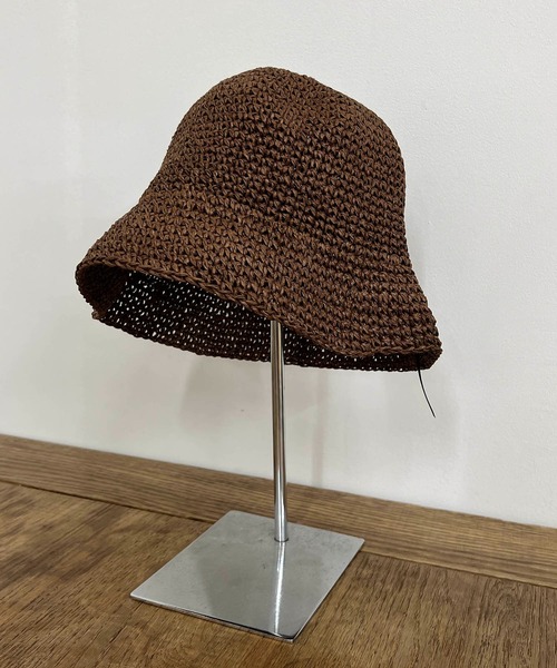 CAPRICIEUX LE'MAGE（カプリシューレマージュ）の「ペーパーハット（ハット・レディース・ブラウン/アイボリー・FREE）」の11枚目の写真