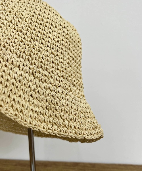 CAPRICIEUX LE'MAGE（カプリシューレマージュ）の「ペーパーハット（ハット・レディース・ブラウン/アイボリー・FREE）」の14枚目の写真