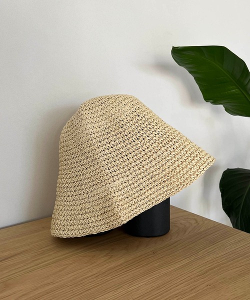 CAPRICIEUX LE'MAGE（カプリシューレマージュ）の「ペーパーハット（ハット・レディース・ブラウン/アイボリー・FREE）」の8枚目の写真