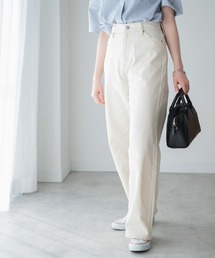 WEGO | WEGO/カラーウエストフィットワイドストレートパンツ(デニムパンツ)