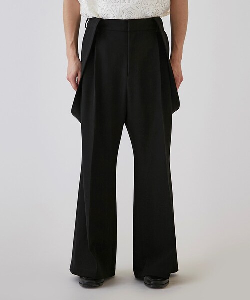 tk.TAKEO KIKUCHI（ティーケータケオキクチ）の「◆サスペンダー付きバギーフレアパンツ（その他パンツ・メンズ・アイボリー/ブラック・03/02）」の19枚目の写真