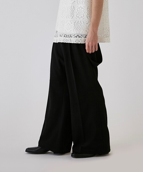 tk.TAKEO KIKUCHI（ティーケータケオキクチ）の「◆サスペンダー付きバギーフレアパンツ（その他パンツ・メンズ・アイボリー/ブラック・03/02）」の20枚目の写真