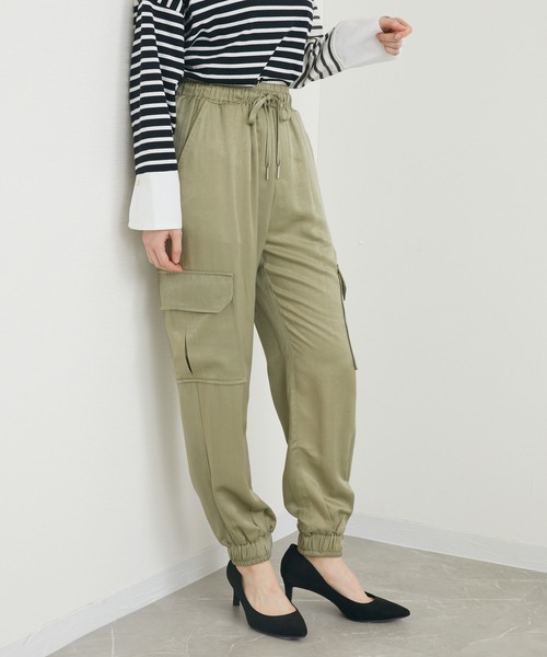 【美品】  crewre  マットサテンカーゴパンツ crewre online shop / マットサテンカーゴパンツ