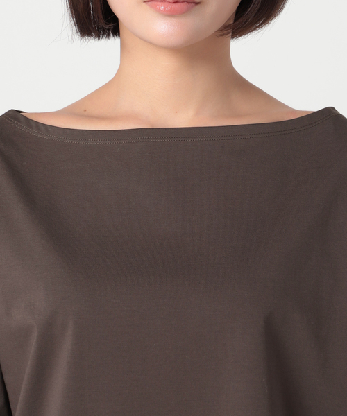 Noble（ノーブル）の「ボートネックプルオーバー（Tシャツ/カットソー・レディース・ホワイト/チャコールグレー・FREE）」の16枚目の写真