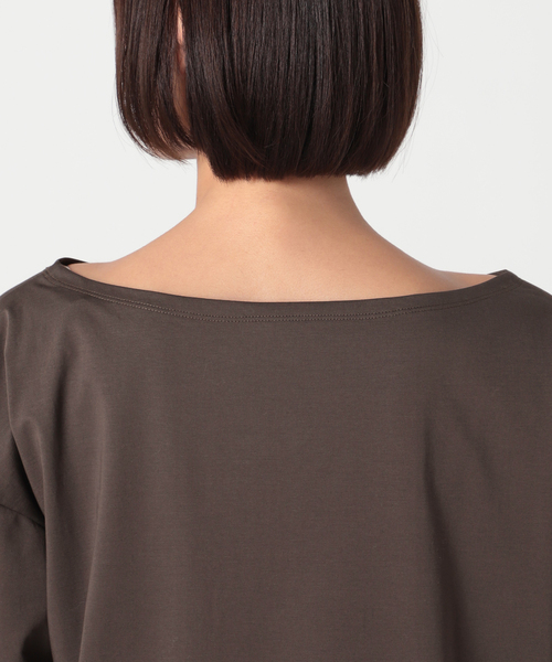 Noble（ノーブル）の「ボートネックプルオーバー（Tシャツ/カットソー・レディース・ホワイト/チャコールグレー・FREE）」の17枚目の写真