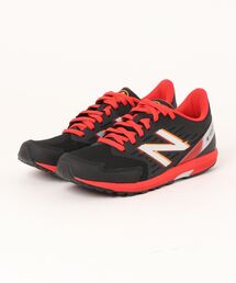 NEW BALANCE（ニューバランス）の「new balance ニューバランス NB HANZO J V5 LACE (YPHANZ)【軽量】キッズスニーカー 運動会 スピードモデル(NBハンゾーJ5レース) 610590 C5 ブラック/レッド（スニーカー・キッズ）」