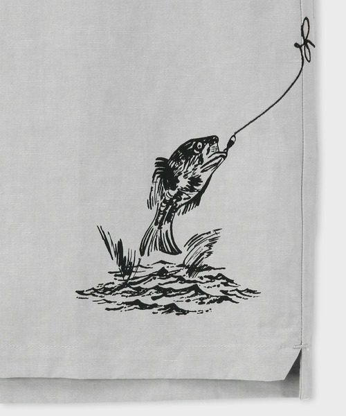 PS Paul Smith（ピーエスポールスミス）の「RED EAR スキッパー プルオーバー シャツ / 132652 RF108（シャツ/ブラウス・メンズ・グレー/チョコ・SMALL/MEDIUM/LARGE/X-LARGE）」の5枚目の写真