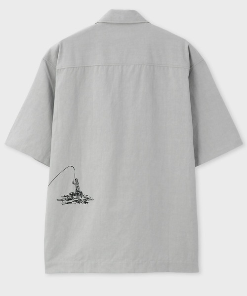 PS Paul Smith（ピーエスポールスミス）の「RED EAR スキッパー プルオーバー シャツ / 132652 RF108（シャツ/ブラウス・メンズ・グレー/チョコ・SMALL/MEDIUM/LARGE/X-LARGE）」の6枚目の写真