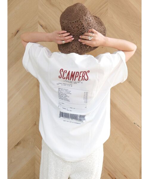 Ungrid（アングリッド）の「JETABOUTS ロゴTee（Tシャツ/カットソー・レディース・ブルー/チャコールグレー/オフホワイト/ピンク・FREE）」の22枚目の写真