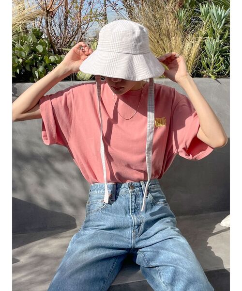 Ungrid（アングリッド）の「JETABOUTS ロゴTee（Tシャツ/カットソー・レディース・ブルー/チャコールグレー/オフホワイト/ピンク・FREE）」の19枚目の写真