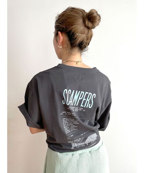 Ungrid（アングリッド）の「JETABOUTS ロゴTee（Tシャツ/カットソー・レディース・ブルー/チャコールグレー/オフホワイト/ピンク・FREE）」の15枚目の写真