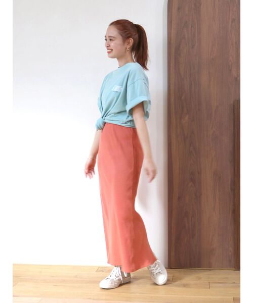 Ungrid（アングリッド）の「JETABOUTS ロゴTee（Tシャツ/カットソー・レディース・ブルー/チャコールグレー/オフホワイト/ピンク・FREE）」の11枚目の写真