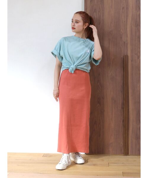 Ungrid（アングリッド）の「JETABOUTS ロゴTee（Tシャツ/カットソー・レディース・ブルー/チャコールグレー/オフホワイト/ピンク・FREE）」の10枚目の写真