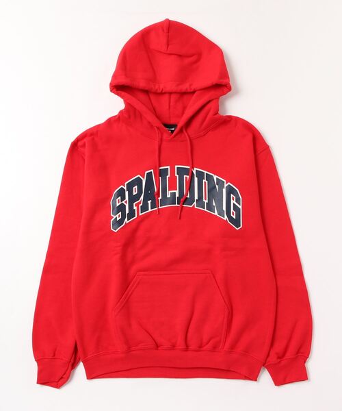SPALDING(スポルディング)の「【 SPALDING / スポルディング 】カレッジ アーチ ロゴ フーディー LOGO HOODIE(パーカー・メンズ・ホワイト/ブラック/レッド・X-LARGE/LARGE/MEDIUM/SMALL)」の5枚目の写真