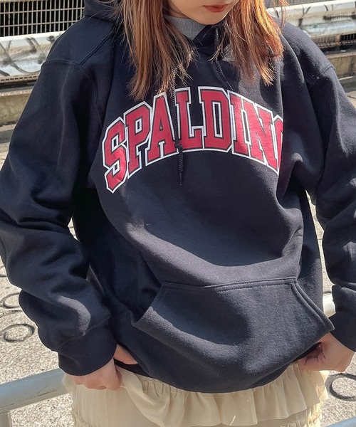 SPALDING(スポルディング)の「【 SPALDING / スポルディング 】カレッジ アーチ ロゴ フーディー LOGO HOODIE(パーカー・メンズ・ホワイト/ブラック/レッド・X-LARGE/LARGE/MEDIUM/SMALL)」の10枚目の写真