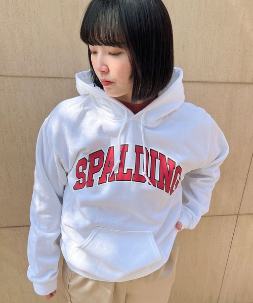 SPALDING(スポルディング)の「【 SPALDING / スポルディング 】カレッジ アーチ ロゴ フーディー LOGO HOODIE(パーカー・メンズ・ホワイト/ブラック/レッド・X-LARGE/LARGE/MEDIUM/SMALL)」の12枚目の写真