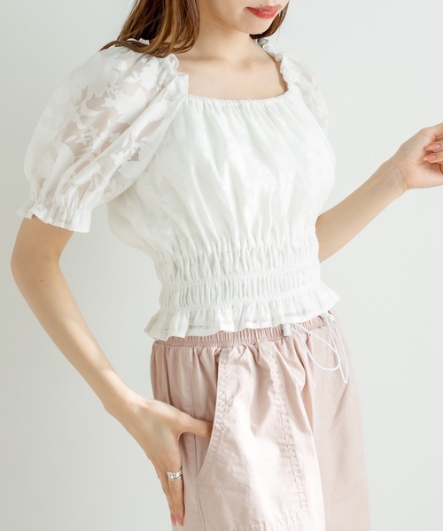 OLIVE des OLIVE（オリーブデオリーブ）の「衿取り外しマルチWAYブラウス（シャツ/ブラウス・レディース・ブラック/ブルー/オフホワイト/サックスブルー・FREE）」の6枚目の写真