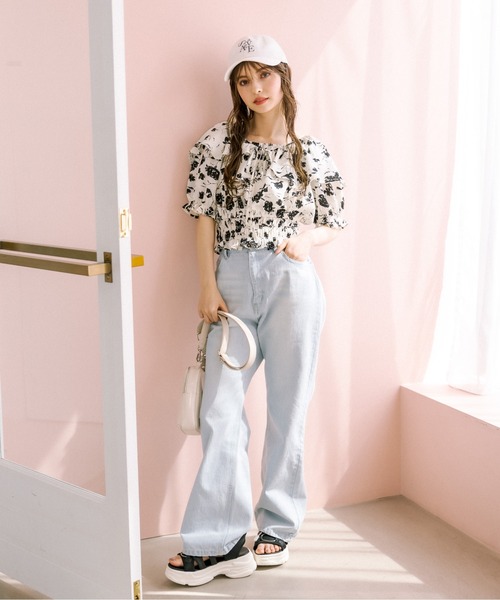 OLIVE des OLIVE（オリーブデオリーブ）の「衿取り外しマルチWAYブラウス（シャツ/ブラウス・レディース・ブラック/ブルー/オフホワイト/サックスブルー・FREE）」の7枚目の写真