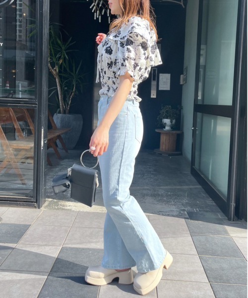 OLIVE des OLIVE（オリーブデオリーブ）の「衿取り外しマルチWAYブラウス（シャツ/ブラウス・レディース・ブラック/ブルー/オフホワイト/サックスブルー・FREE）」の15枚目の写真