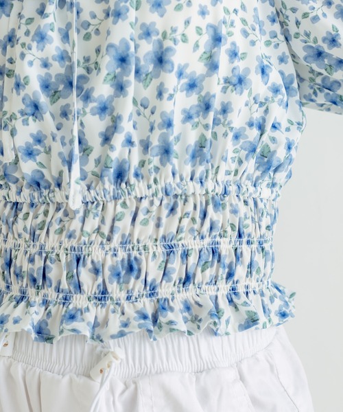 OLIVE des OLIVE（オリーブデオリーブ）の「衿取り外しマルチWAYブラウス（シャツ/ブラウス・レディース・ブラック/ブルー/オフホワイト/サックスブルー・FREE）」の19枚目の写真