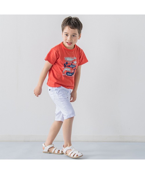 BeBe(ベベ)の「ピケストレッチハーフパンツ(90~150cm)(その他パンツ・キッズ・ベージュ/ネイビー/ホワイト・150/110/100/140/90/130/120)」の22枚目の写真