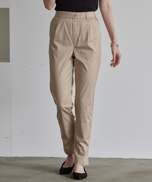 for/c(フォーシー)の「ストレッチストレスフリーパンツ【オーガニックコットン】(その他パンツ・レディース・グリーン/グレー/ホワイト/ベージュ/ブラック・LL/S/M/L)」の4枚目の写真