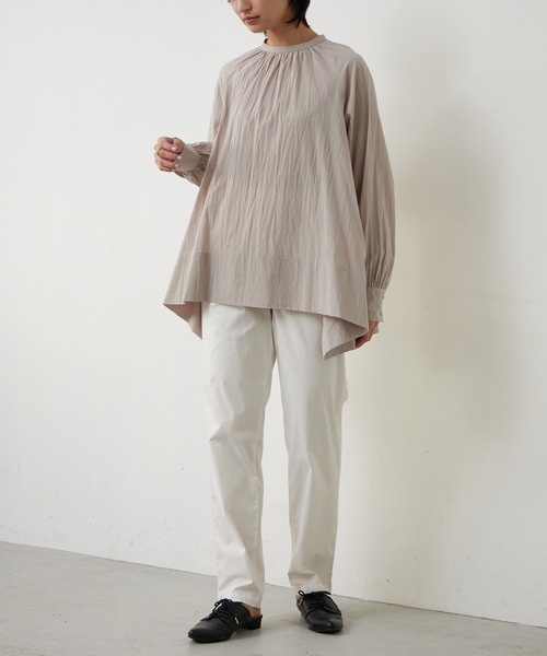 for/c(フォーシー)の「ストレッチストレスフリーパンツ【オーガニックコットン】(その他パンツ・レディース・グリーン/グレー/ホワイト/ベージュ/ブラック・LL/S/M/L)」の7枚目の写真