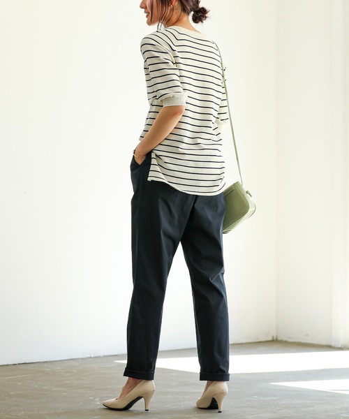 for/c(フォーシー)の「ストレッチストレスフリーパンツ【オーガニックコットン】(その他パンツ・レディース・グリーン/グレー/ホワイト/ベージュ/ブラック・LL/S/M/L)」の16枚目の写真