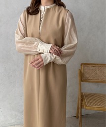 apres jour clair | 【apres jour clair】キーネックジャンスカ【ZOZOTOWN限定アイテム】(ワンピース)