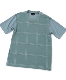 MEN'S BIGI | ニットコンビハーフスリーブカットソー(Tシャツ/カットソー)