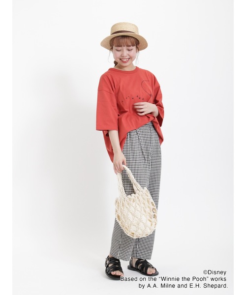 Samansa Mos2（サマンサ モスモス）の「マクラメラウンドトートバッグ（ハンドバッグ・レディース・ブラック/キナリ・ﾌﾘ-）」の4枚目の写真