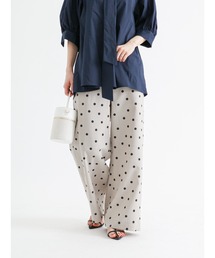 Te chichi | 麻調プリント柄アソートワイドパンツ(その他パンツ)