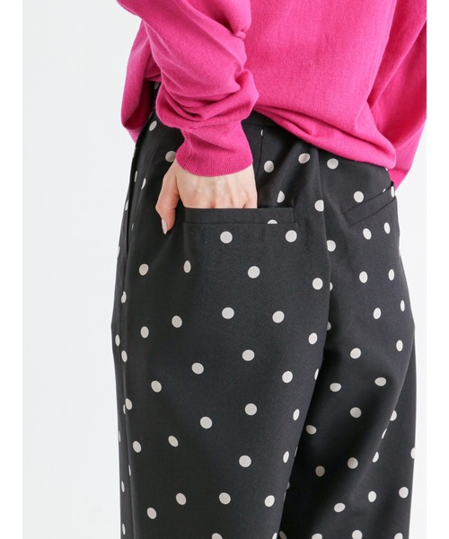 Te chichi(テチチ)の「麻調プリント柄アソートワイドパンツ(その他パンツ・レディース・ブラック/ベージュ/キナリ/チャコール・フリ-)」の18枚目の写真