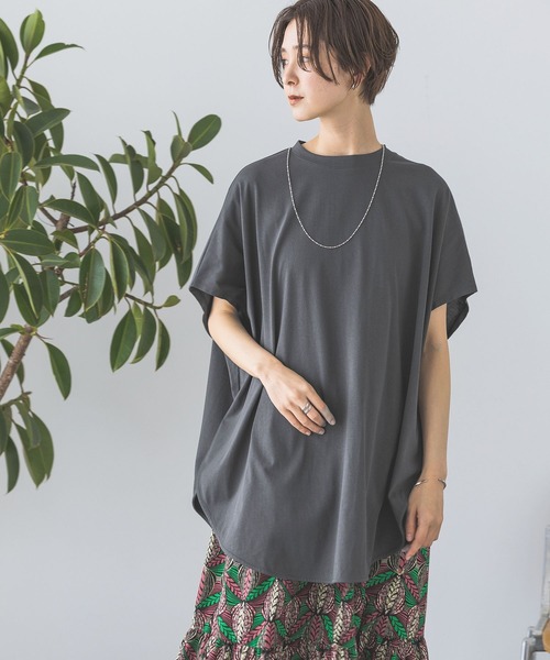tuntunmoguでお願いします LEPSIM（レプシィム）の「裾ラウンドチュニック 192597（Tシャツ
