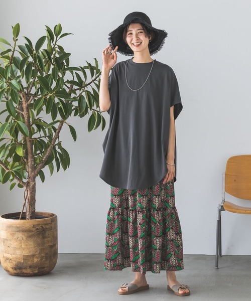 まちまちページ LEPSIM（レプシィム）の「裾ラウンドチュニック 192597（Tシャツ