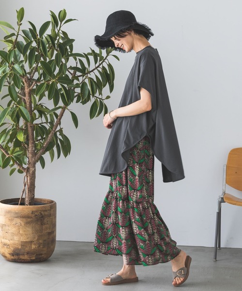tuntunmoguでお願いします LEPSIM（レプシィム）の「裾ラウンドチュニック 192597（Tシャツ