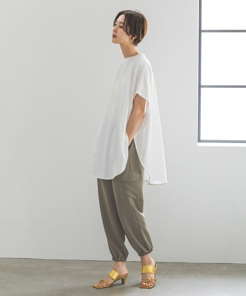 まちまちページ LEPSIM（レプシィム）の「裾ラウンドチュニック 192597（Tシャツ